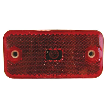 Peterson Incandescent Rectangular 378 Length x 178 Width x 34 Height Red Lens V2548R